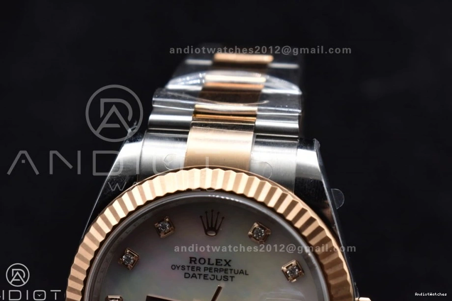 610 White RG StreetReady 904L VR MOP Dial 126331 1:1 Bracelet 41 Diamonds on Best Edition Clean DateJust Jubilee Steel 1123